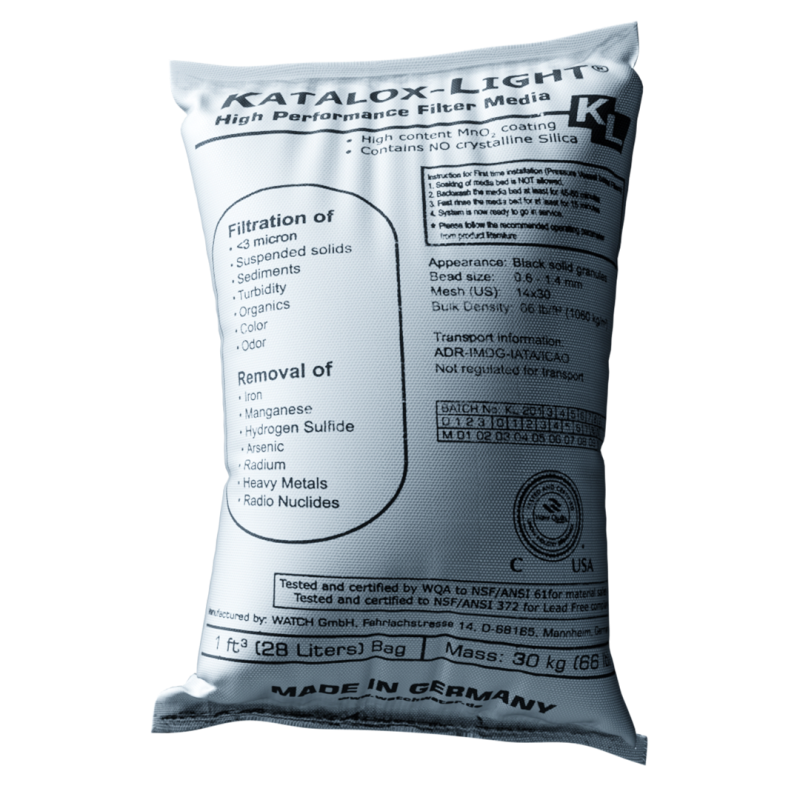 Medio filtrante sacos 30 kg lecho filtrante para eliminar hierro y manganeso